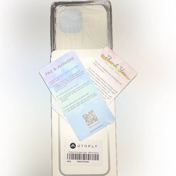 OTOFLY- iPhone 13 Pro Max Case (white stone) - Picture 3 of 5